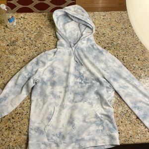 Old Navy Blue Tie Die Hoodie Sweatshirt XL